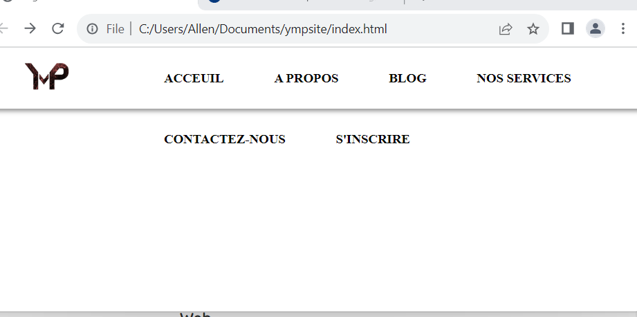 Faire l’entête d’un site de manière concrète HTML et CSS